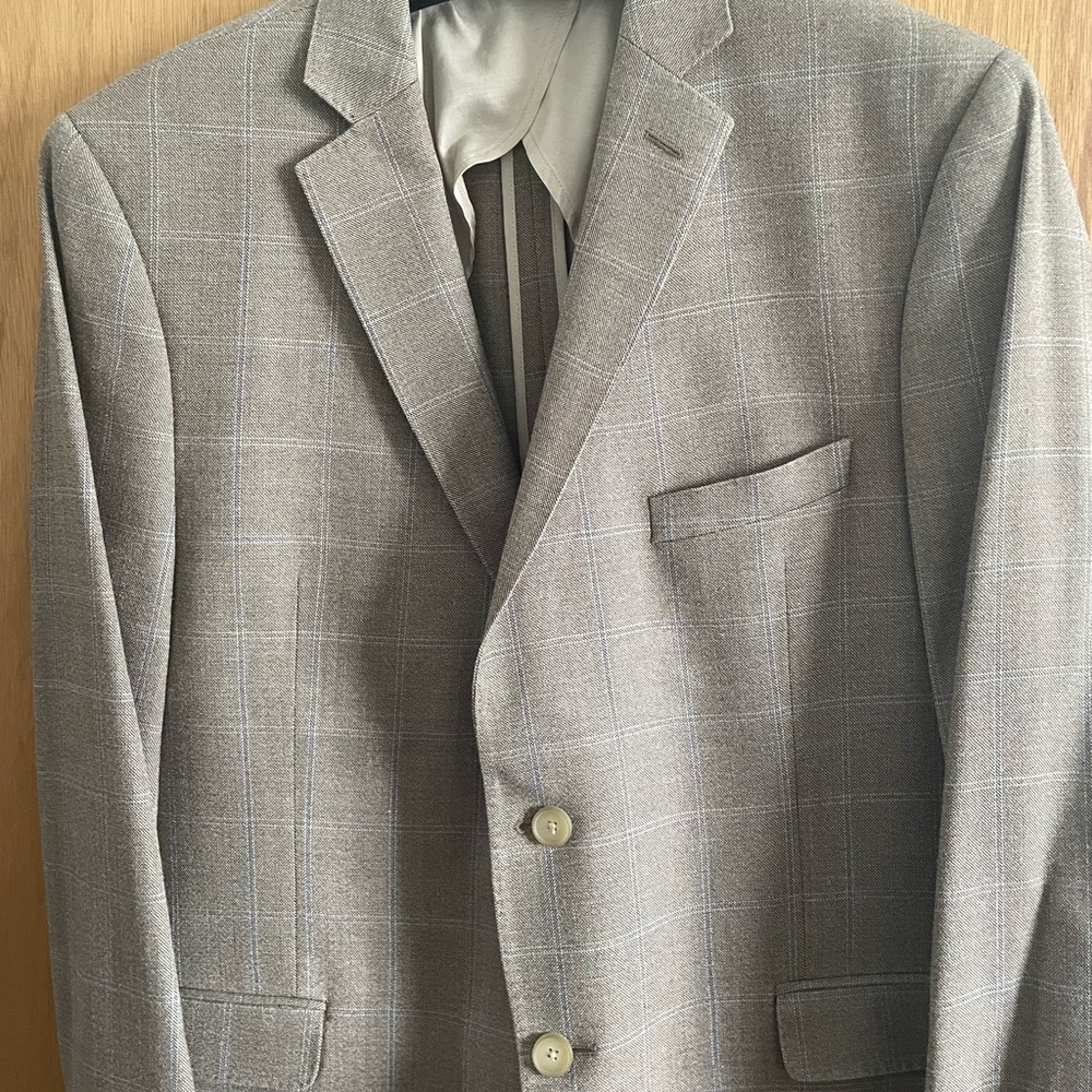 NWOT BLACK BROWN 1826  Two Button Mens Sports Jacket Blazer 44R - Picture 2 of 14